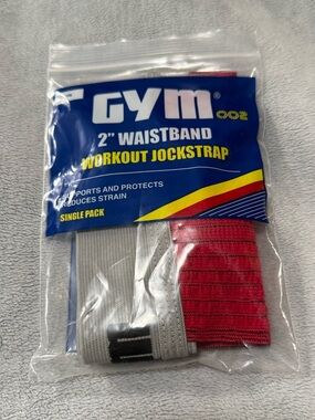 Classic Jockstrap with 2” Waistband in Red. Size Large. NWT